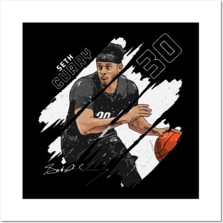 seth curry stripes Posters and Art